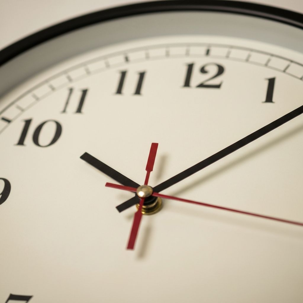 Clock hands at fasting-feeding transition point