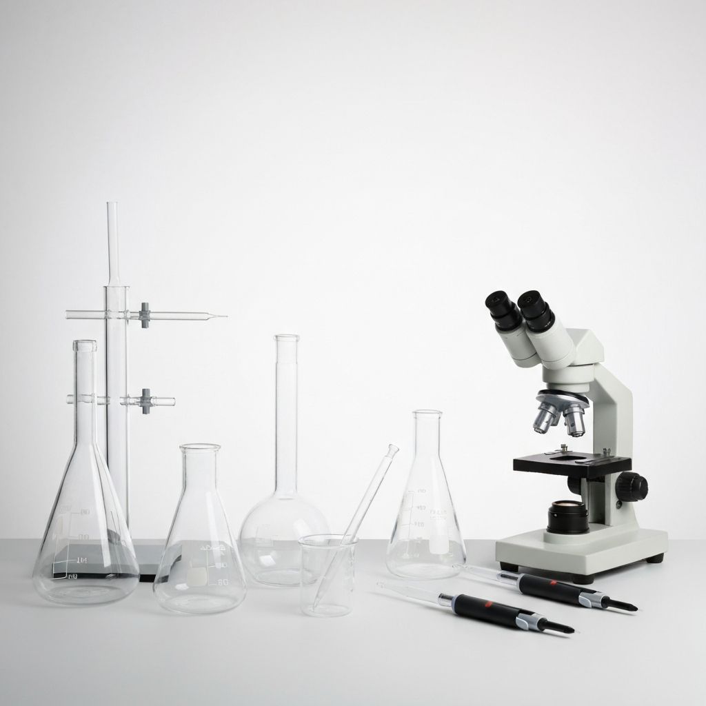 Laboratory arrangement representing hormonal measurements